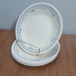 Set Of 6 Vtg Corelle Country Violets Pattern 5.75 Inch Bread Plates Cottagecore